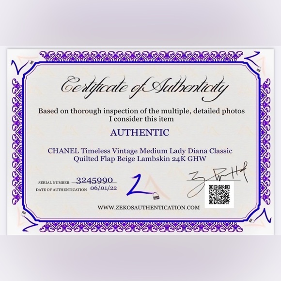 Chanel Beige Vintage Medium Diana Flag Bag - Picture 11 of 11